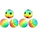 Abaodam 6Pcs Rainbow Playground Ballons Ballons Gonflables Gonflables D' intérieur Et de Plein Air Jeu de Kickballs Dodgeball