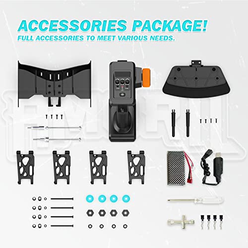 Amoril 1:14 Fast Rc Cars For Adults,Top Speed 70+Kmh Hobby Remote Control Car, 4X4 Monster Truck Racing Buggy,Electric Vehicle Toy Gift For Kids With Oil-Filled Shocks,Upgraded Powder Gear Parts #TOP6