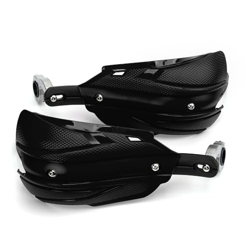 Protector de Manos de Moto 22 mm 25 mm 28 mm Protector de Manos Motocicleta Motocross Equipo de protección de Manos a Prueba de Viento de Motocicleta Todoterreno (Negro)