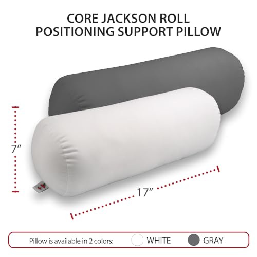Core Products Jackson Roll Orthopedic Bolster Pillow - Neck, Back, Leg, Knee & Arm Support – Cervical & Lumbar Roll for Pain Relief, Spinal Alignment & Travel Comfort for Bed or Chair