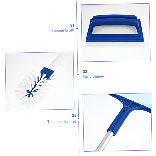 Yardwe Ferramenta De Limpeza De Rede De Folha De Piscina Aspirador De Pó Resistente Vacc Equipamento