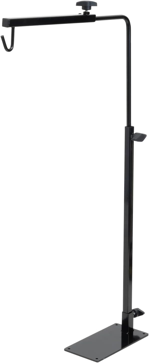 Reptile Lamp Stand Adjustable Floor Light Holder Stand Landing Lamp Stand Bracket Metal Lamp Support for Reptile Glass Terrarium Heating Light (Small)