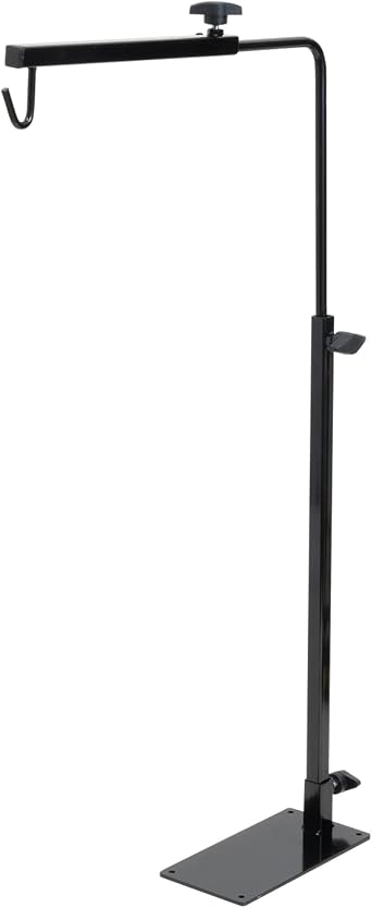 Reptile Lamp Stand Adjustable Floor Light Holder Stand Landing Lamp Stand Bracket Metal Lamp Support for Reptile Glass Terrarium Heating Light Small