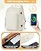 bergsalz Vacuum Backpack With Pump,Travel Laptop Backpacks For Women Men,Airback Backpacks With Vacuum Compression Bags Seal Packing,Carry On Backpack, Personal Item Travel Bag Beige