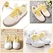 Ajcotahm Fashion Ribbon Shoe Laces, 47 Inch Flat Snow Yarn Shoelaces 4CM Wide Stain Organza Shoestrings for Women Sneakers (Gold)