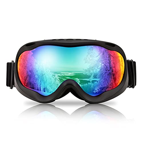 Feisedy Sports Ski Goggles Snowboard Anti-Fog Mirrored Snow Goggles Otg Uv Protection For Women Men Youth B2946 #TOP1
