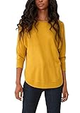 Q/S by s.Oliver Damen Loose Fit-Pullover aus Viskosemix gelb M