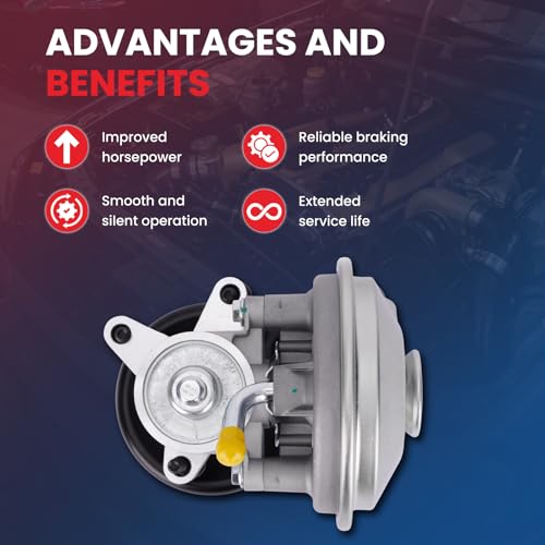 Bomba de Vacío MOCA VCP120 para Ford 1999-2003 F-450 y F-550 Super Duty, 1999-2002 F-250 Super Duty, 1996-2002 E-350 Econoline Club Wagon, 2000-2002 E-450 Econoline Super Duty miniatura 4