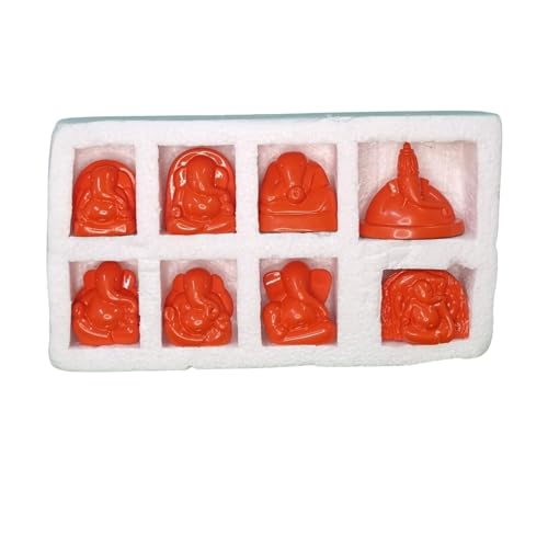 Image of KariGhar Ashtavinayak Ganesh Ji /Ganpati Bappa Murti Perfect for Office Table,Study Table, House Warming, Home, Puja Ghar, Decoration & Gifting 2 inch Religious