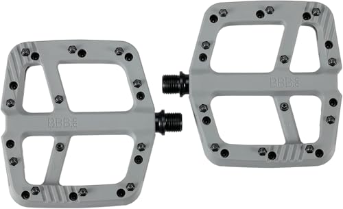 Pédales VTT BBB Cyclisme Decoder BPD-37 en composite gris mat à broches réglables - 2
