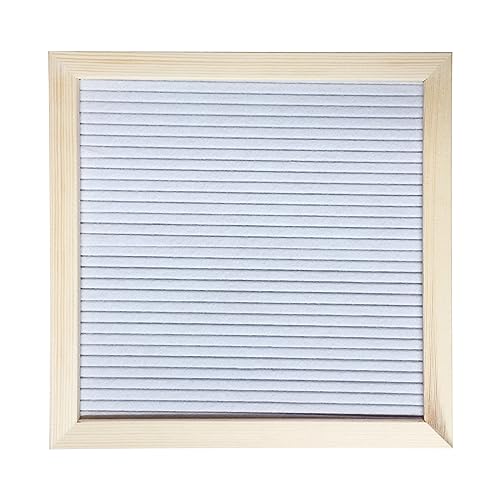 Tablero de fieltro con marco de pino, 25,4 x 25,4 cm, precortado, con letras cursivas