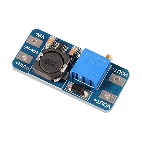 Dorhea DA11885-1 5Pcs Mt3608 Dc-Dc Step Up Boost Power Converter 2A Module Adjustable Step Up Voltage Regulator Board Voltage 2-24V To 5V-28V Output Voltage thumb #3