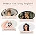 Kitsch Spiral Hair Ties for Women – Hair Ties No Damage, Ponytail Holders for Thick and Thin Hair – Creaseless and Dent-Free Coil, Phone Cord Style - 8pc Set, Brunette