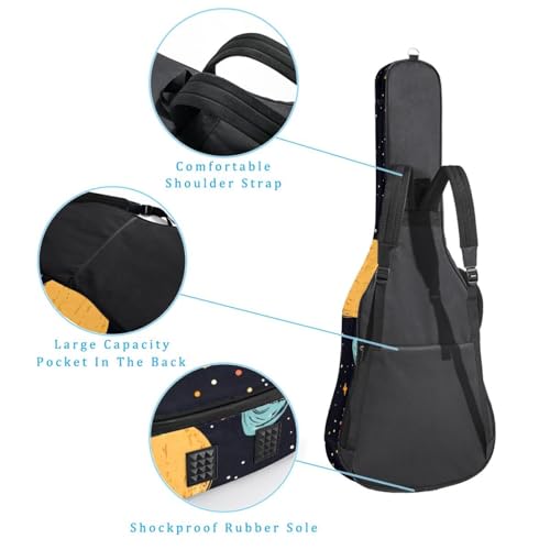 Housse guitare basse et acoustique imperméable Oxford 101,6 cm - 3
