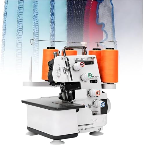 Sewing Machines, Semi-Industrial Sergers & Overlock Machines with Metal Frame,4 Serger Thread Capability