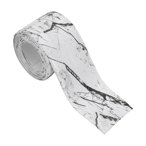 Image of PATIKIL Caulk Tape Waterproof Self Adhesive, PVC Toilet Caulking Sealant Strip Bathtub Caulk Sealing Strip Tape for Bathroom Kitchen Countertop, Ink Stone Pattern (1.5 Inch x 5 Ft)