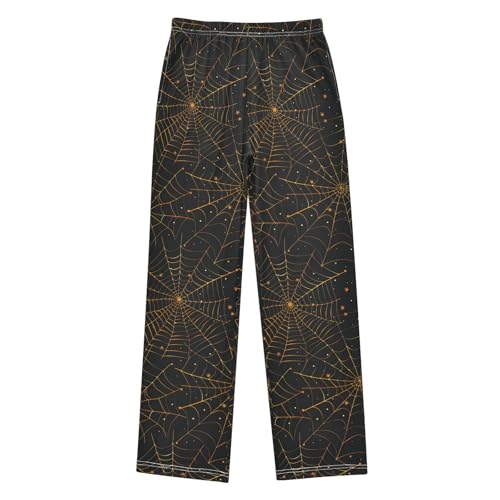 Halloween Pajama Pants Halloween Spider Web C Long Sleep Pants Lounge Bottoms
