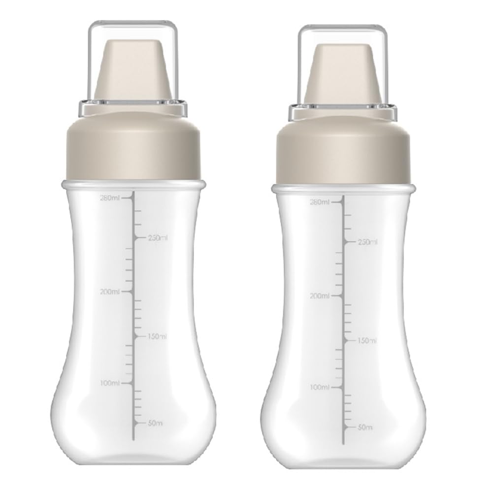 CTRLZS Porous Squeeze Sauce Bottle Squeeze Bottle with Scale for Kitchen Food 350ML Tomato Dressing Container A