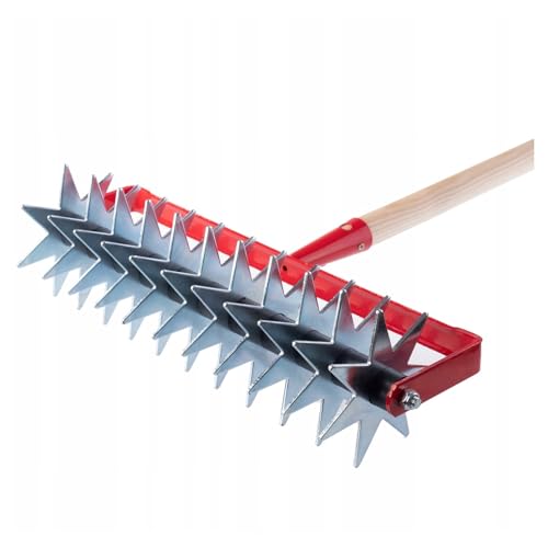 Cultivador de suelo manual giratorio de 145cm para aireación de jardín 4