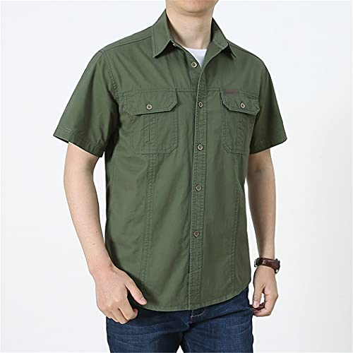 Chemise d'été homme décontractée surdimensionnée manches courtes XXL - 3