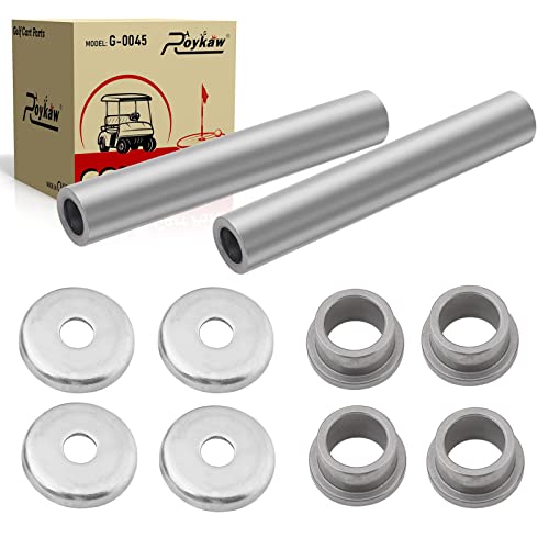 Roykaw Yamaha G22/G29 Kingpin And Bushing Kit Includes Steering Knuckle Outer Cover, Spindle Tube Spacer For Gas & Electric Golf Cart, Oem # 2Nl-23448-00-00,90381-17067-00 2Nl-23517-00-00 #TOP13