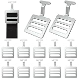 Fixirons 12 Pcs 1" Shoulder Pad T Hook Football Pad T Hook(1 Inch, Silver)