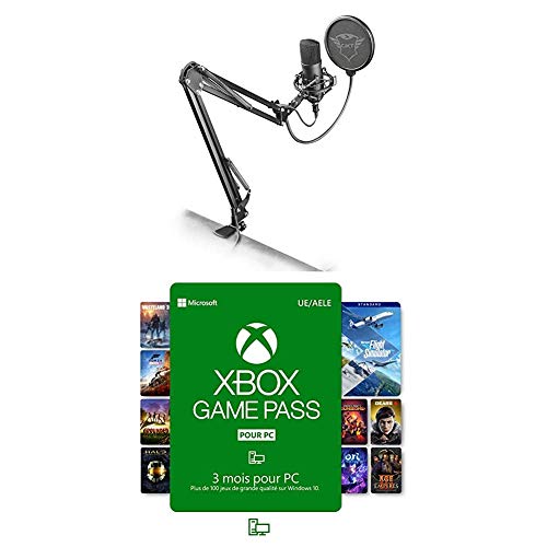 Microphone antibruit Trust Gaming GXT 252+ Emita Plus avec bras pour streaming et chant sur PC
