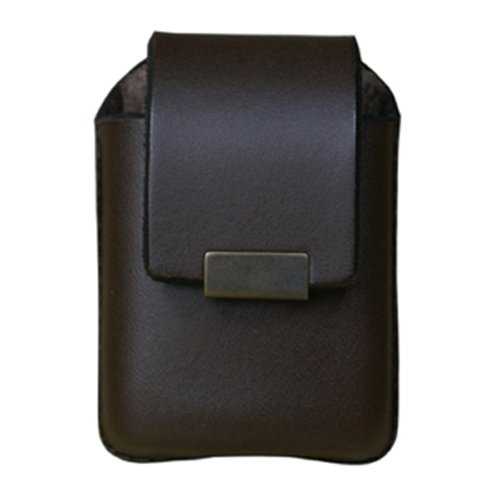 MOTOBAYASHI 日本製 ライターケース ベルト通し付き 革ケース ブラウン