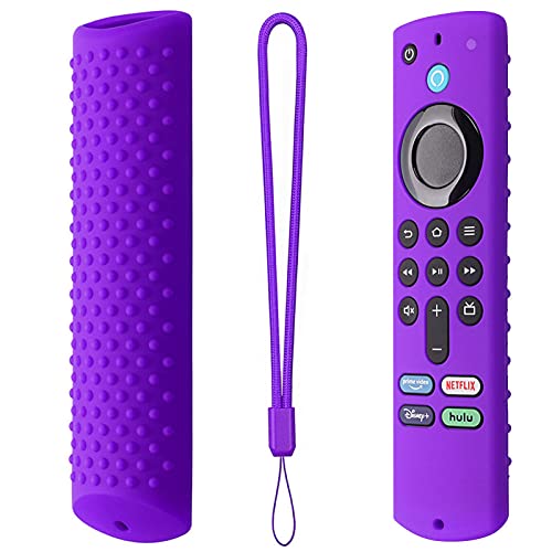 Lamptti Capa remota/capa para Fire TV Stick 4K, suporte silicone leve, antiderrapante, à prova choqu