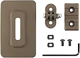 Peminkoo Tactical Fast Helmet Base Adapter for G0Pro Camera Flashlight Fixed Mount Airsoft Fast Helmet Adapter Bracket (Khaki)