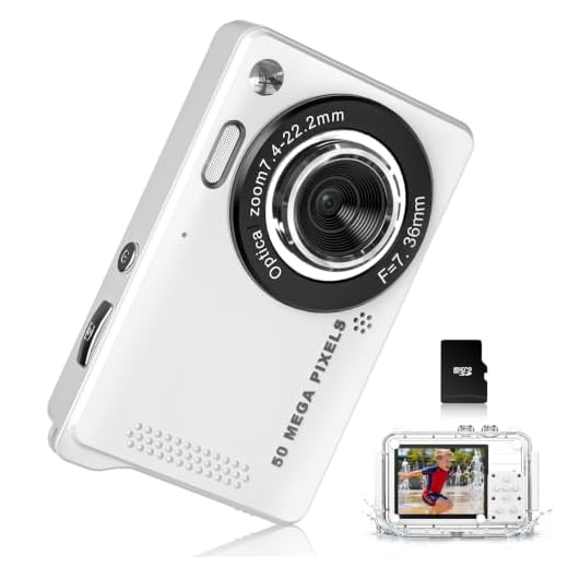 MOMILLA Kids Camera with Waterproof Case, 4K Vlogging Digital Camera