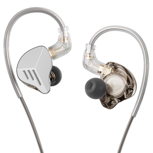 HIFI WALKER A20 Pro In-Ear Monitor Headphones – Hybrid 1BA+1DD Drivers, Detachable Cable, Stainless Steel Faceplate, High-Resolution Sound for Musicians, Singers, Audiophiles, Drummers