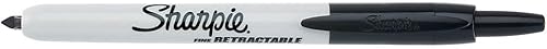 Miniatura 4 de Sharpie Marcadores permanentes retráctiles punta fina negro 12 unidades
