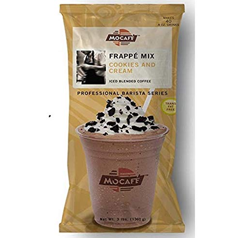 MOCAFE Frappe Cookies & Cream, Ice Blended Coffee, 3-Pound Bag