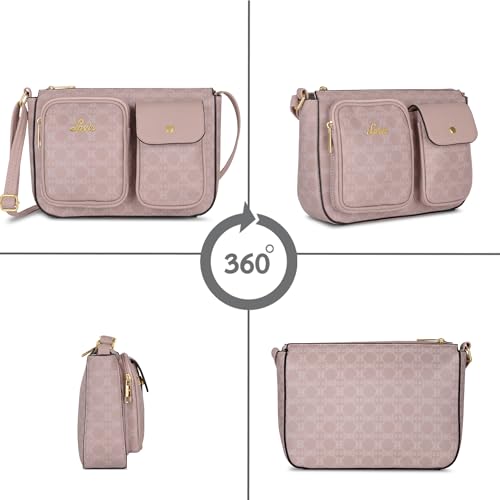 Image of Lavie Women's Monogram Elsa Pocket Crossbody Sling Bag | Ladies Purse Handbag | Gift for Women