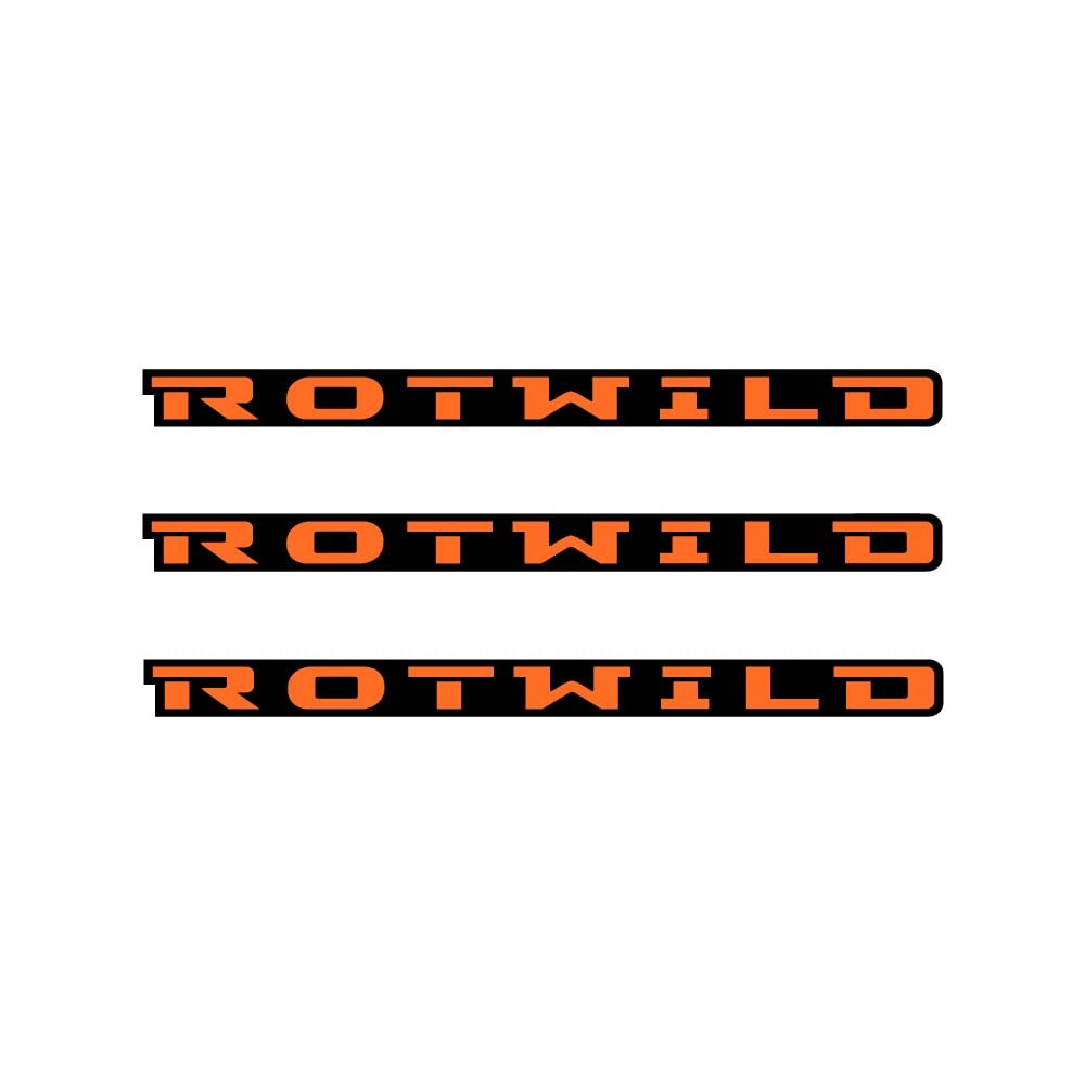 Autocollants fourche pour vélo Rotwild 29 pouces kit orange de rechange et décoration
