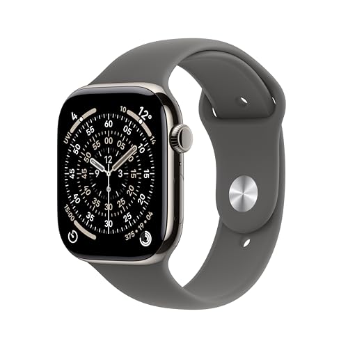 Apple Watch Series 11 46mm Titanium Beige Natural Titanium/Stone Grey - Image 2