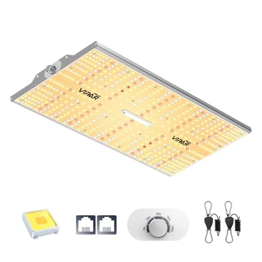 VIPARSPECTRA Neueste XS 2000 LED Grow Lampe Kompatibel mit Samsung Dioden und MeanWell Driver Dimmbare Leuchten Vollspektrum für Zimmerpflanzen, die Gemüse und Blüte säen