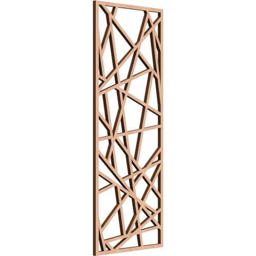 Image of Conway Decorative Pierced Fretwork Wood Wall Panels, 11 3 /8 inchW x 29 3 /8 inchH x 3 /8 inchT, Alder