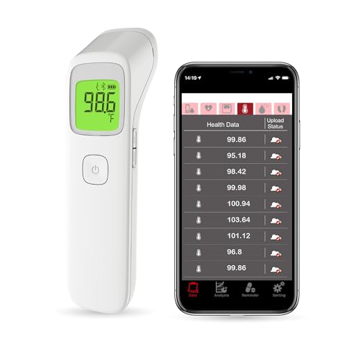 Image of Uright Wireless Forehead Thermometer, Non-Contact Digital Thermometer for Adult, Baby and Children