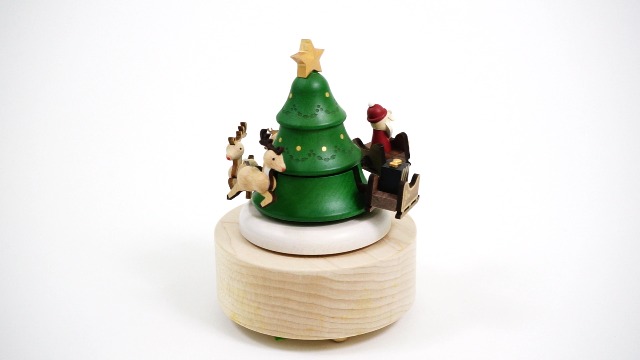 Watch WOODERFUL Life Wooden Music Box Santa & Reindeer 1060802 on