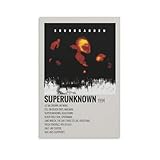 WUYUART SUPERUNKNOWN 1994 Soundgarden Album Cover Canvas Poster Print Music Posters for Room Aesthetic Gift Unframe-style12x18inch(30x45cm)