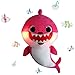 Lsxszz8 - Weichem Plüsch Baby Shark Toy Weichem Plüsch Shark Cartoon Baby Mit Klang und Musik (rosa)