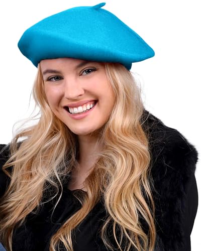 Image of Parquet Solid Color French Beret Hat. Classic French, Casual and Chic Lightweight Cap for Women