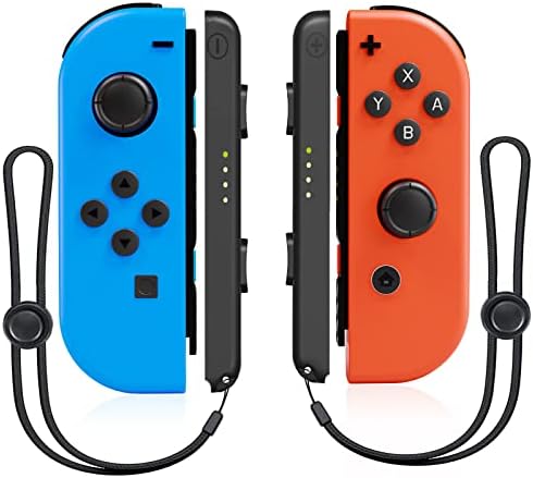 Rosso e Blu Controller per Switch, Switch Controller Set da 2 Joystick Controller Compatibile con Switch/OLED/Lite con Funzione Gyro Axis Rosso e Blu Controller per Switch, Switch Controller Set da 2 Joystick Controller Compatibile con Switch/OLED/Lite con Funzione Gyro Axis