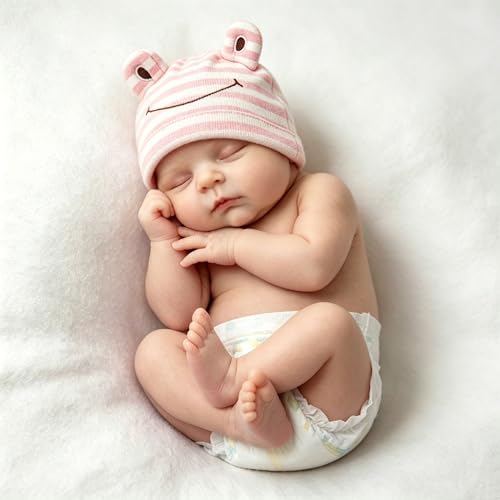 Muñeca Reborn Bebé Silicona 12 Pulgadas Realista miniatura 4