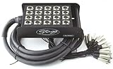 Stagg SBL-30/16X4X PH Stagebox und Audio Snake mit 16 XLR-Eingängen und 4 XLR-Ausgängen plus Multikabel