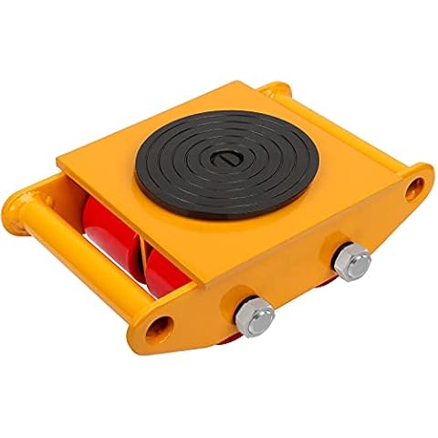 XCFDP Machine Skates, 6T Machinery Skate Dolly, 13200lbs Machinery Moving Skate, Machinery Mover Skate with 360° Rotation Cap, Heavy Duty Machine Dolly Skate for Industrial Moving Equipment, 1pc Cover