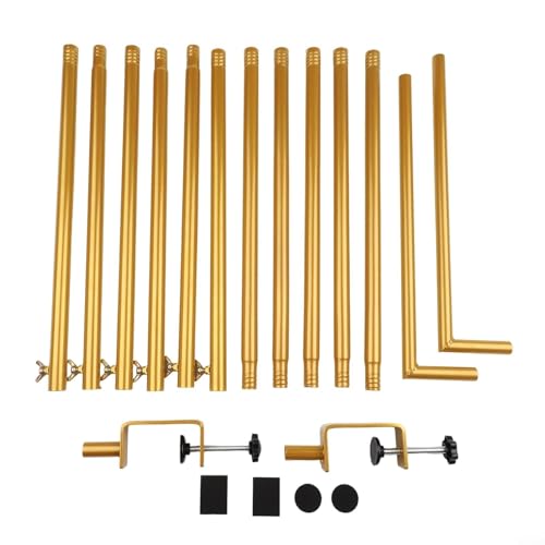 Support de table doré en métal pour centre de table haut - 2