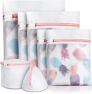 HOOMIL Mesh Laundry Bags, Washing Machine Net Bags, Reuse Durable Laundry Bag with Zipper for Delicates Blouse, Hosiery, Underwear, Bra, Lingerie and Baby Clothes - 7PCS